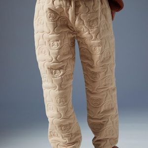 Teddy Fresh Quilted Teddy Bear Sweatpant Khaki S/M
